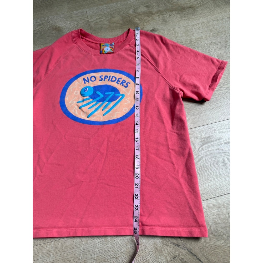 EUC Mokuyobi Women's Size S "No Spiders" Sweatshirt USA Made Pullover Coral - Picture 7 of 12